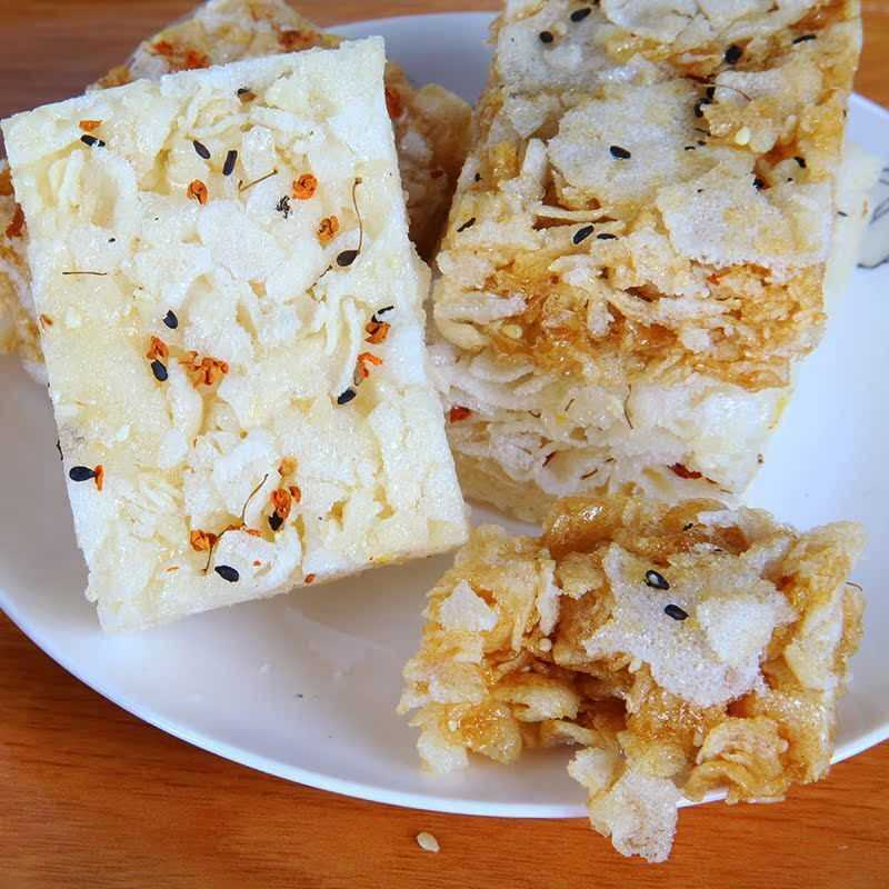 温州特产休闲零食品320g沙琪玛芙蓉糖糯米红白糖手工糕点包装包邮