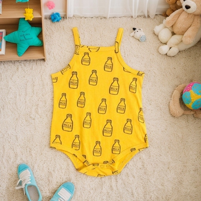 套装卡通宝宝衣服韩版婴儿服装baby夏装婴儿吊带连体衣新生儿