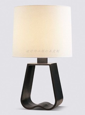 复刻Bocca台灯新中式简约布艺爱心型客厅卧室柜灯酒店样板间台灯