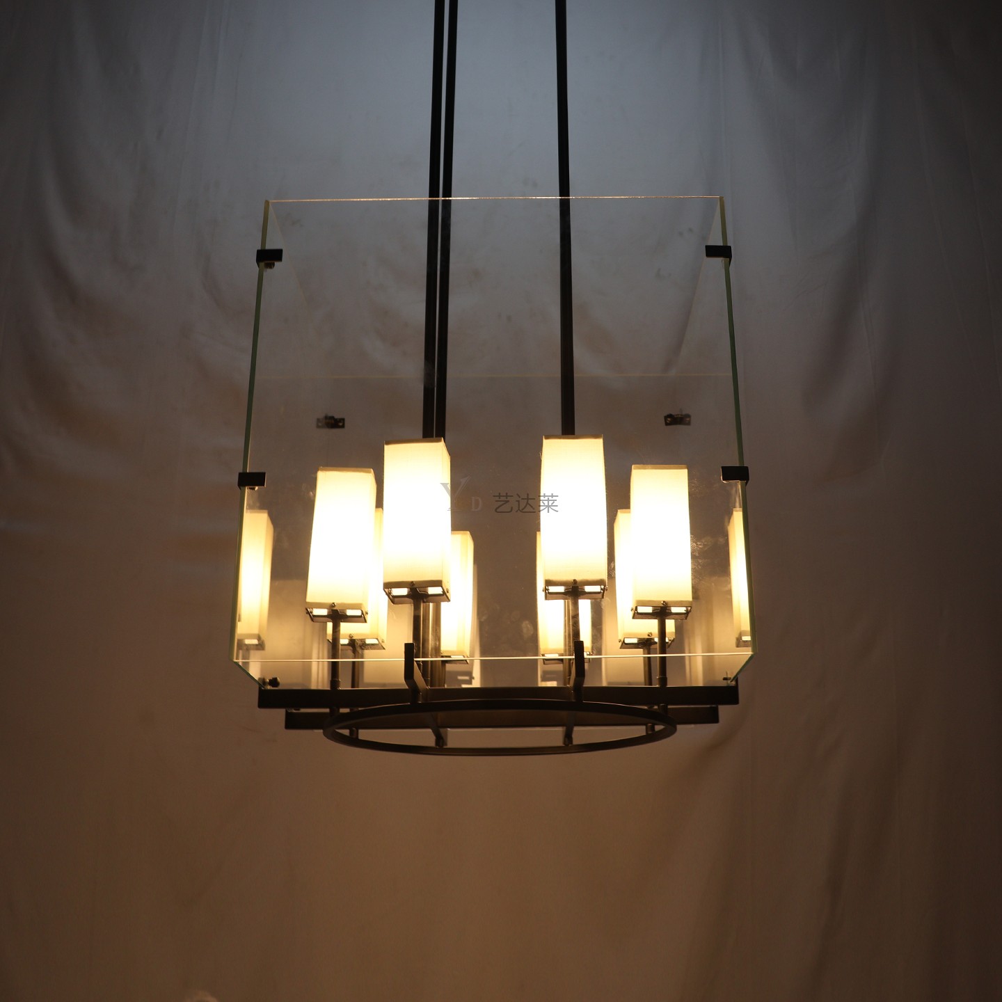 艺达莱软装定制新中式玻璃吊灯