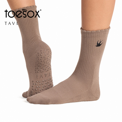 toesox tavi联名款中筒运动袜防滑吸汗透气运动瑜伽袜短女Kalea