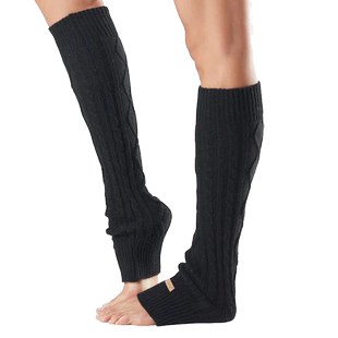 toesox瑜伽袜套护膝袜秋冬保暖加厚小腿普拉提长筒腿套Knee High