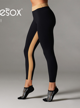 toesox tavi联名款弹力提臀女子运动瑜伽裤健身裤紧身显瘦打底裤