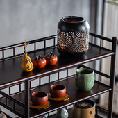 新博古架中式 桌面茶叶茶灌杯架子茶宠具收纳架茶壶置物展示收纳架