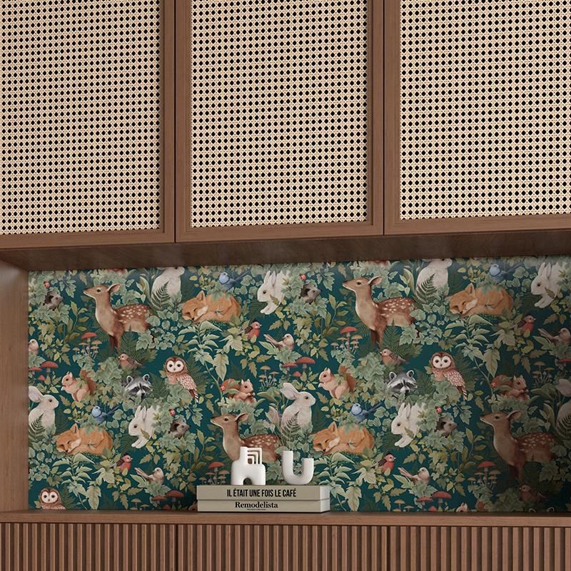 玄关贴纸入户门柜子改造鞋柜翻法式复古动物贴花防水防潮自粘加厚,家居饰品,家具贴,淘宝优惠券,粉丝福利购,淘宝优惠卷