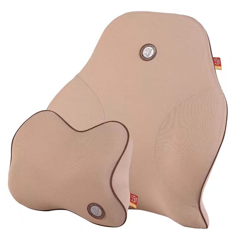 GiGi汽车腰靠记忆棉颈枕护腰枕车用座椅头枕腰垫司机靠背枕靠