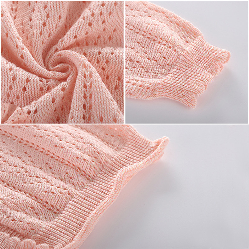 儿童针织开衫外套秋季小外搭薄款女童女宝宝婴儿毛衣春秋装针织衫