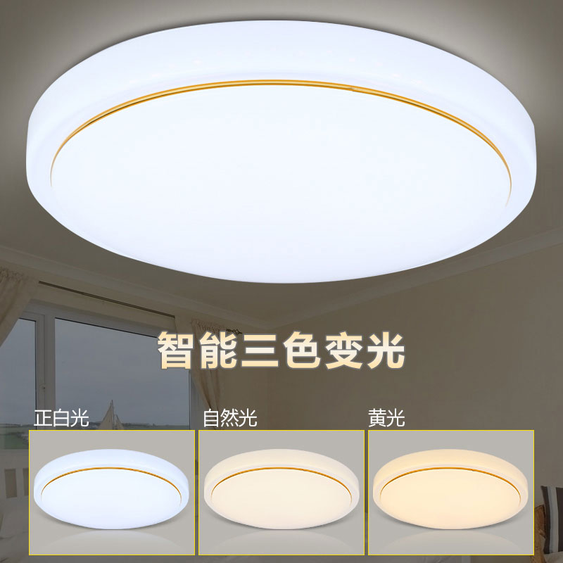 节能LED吸顶灯 圆形卧室过道灯走廊玄关灯客厅灯阳台简约工程灯具