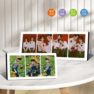 来图定做水晶摆台洗照片做欢喜创意礼物情侣宝宝结婚照相册框摆件