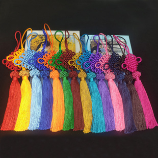 中国结挂件小装饰包挂车挂编织线福字镇宅招财绳子红色送人老外穗