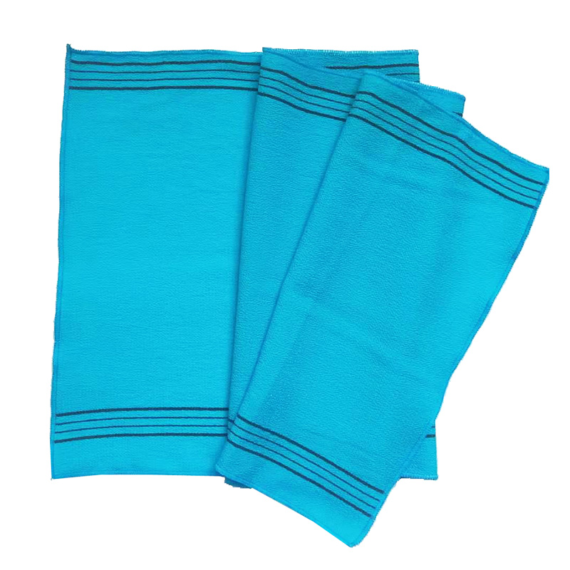 包邮韩国 长条洗澡搓澡巾磨砂拉条巾搓背巾 沐浴巾1米长 老式澡巾