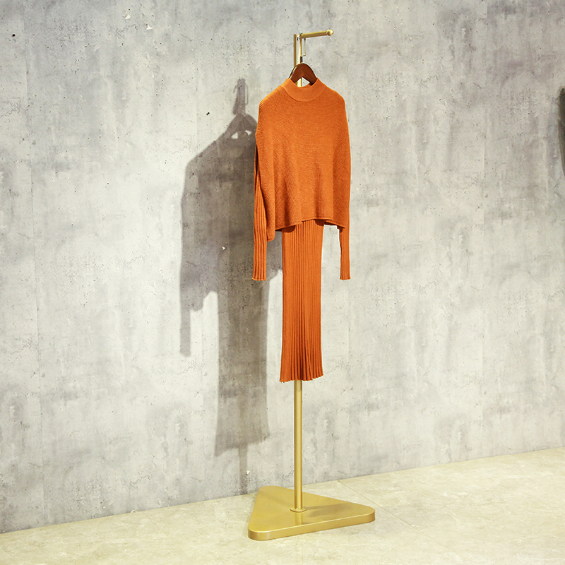 服装店正挂架女装店陈列货架落地式衣架橱窗侧挂衣架子中岛点挂架