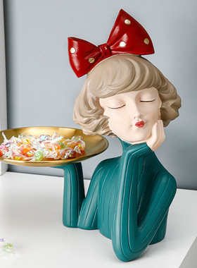 轻奢风泡泡女孩摆件家居客厅电视柜装饰品新结婚送女生日礼物创意