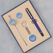 同济大学纪念品套装 学生礼品金属校徽书签钥匙扣本子笔文创定制