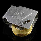 迪福德90型铝合金门窗滑轮不锈钢加重轮老式 推拉窗户滚轮轴承铜轮