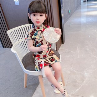 1一三4岁2女宝宝3夏装5女孩连衣裙子6洋气小童汉服夏旗袍公主夏季