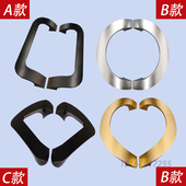 服装 店玻璃门拉手木门大门把手淋浴室内房间门太空铝合金拉手实心