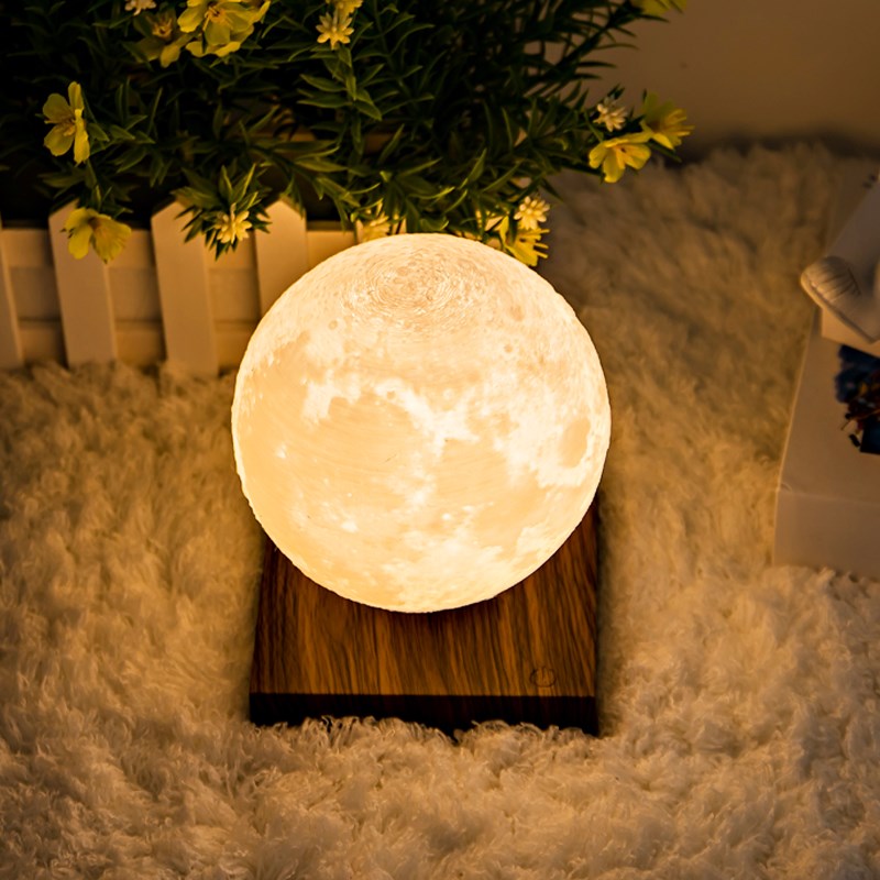 生日礼物磁悬浮月球灯卧室3D月亮小夜灯星空灯公司团建节日礼品女