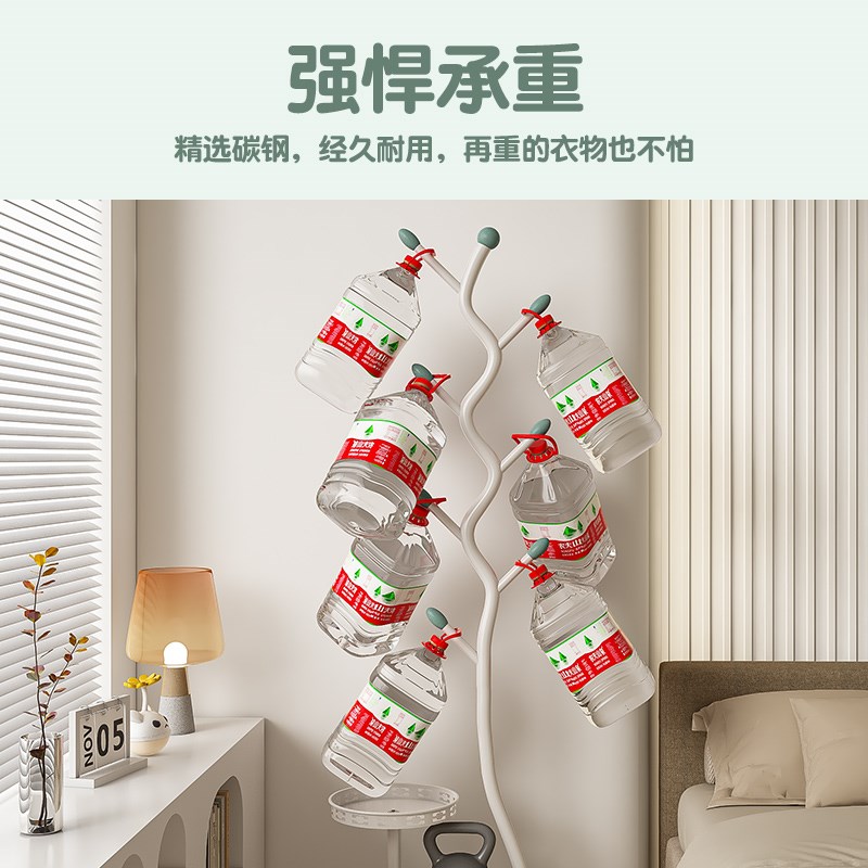 卧室轻奢树杈挂衣架落地立式置物衣帽架铁艺放衣服置物架入口玄关
