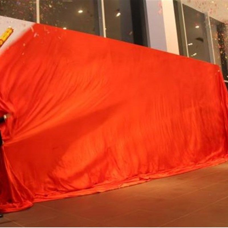 揭幕布定制揭幕仪式开业剪彩红绸布揭幕大红花揭幕红布汽车揭幕布