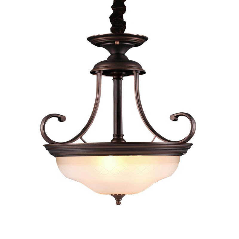 极有家 美式小吊灯卧室灯走廊入户灯复古阳台灯田园玄关灯防尘灯