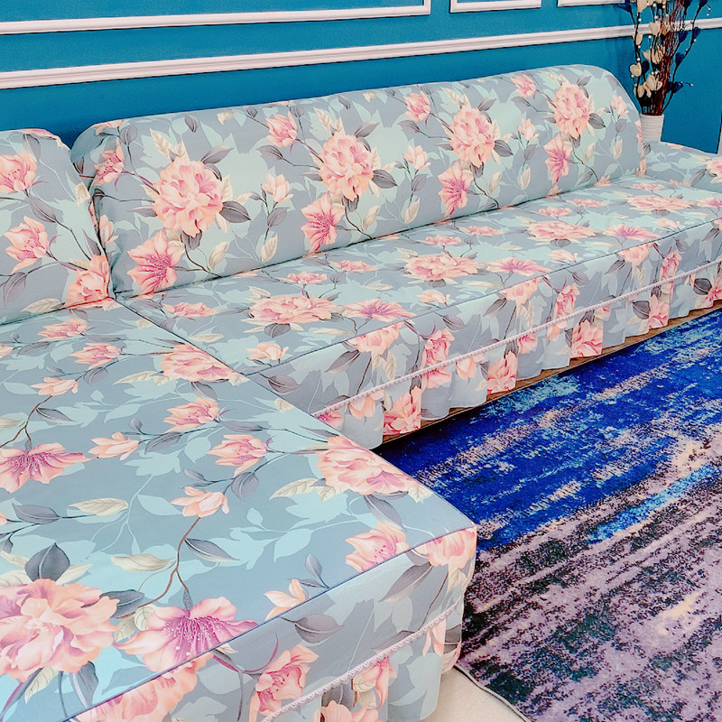 全盖式沙发巾盖布纯棉帆布加厚脚踏抱枕套桌布定制套罩组合沙发