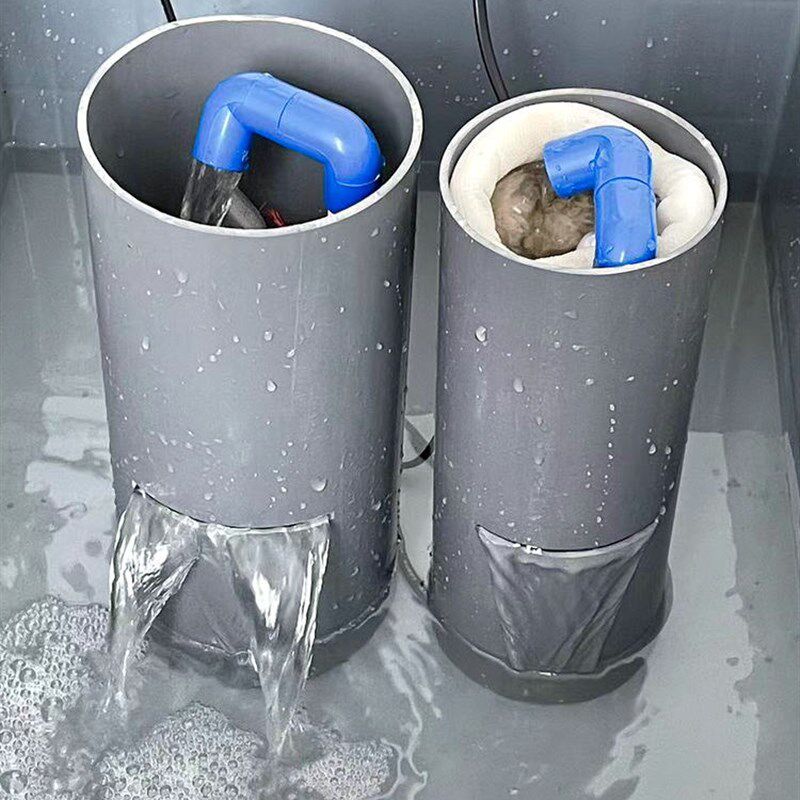 过滤桶鱼缸乌龟用过滤器瀑布式静音外置内置生化小型低水位循环泵