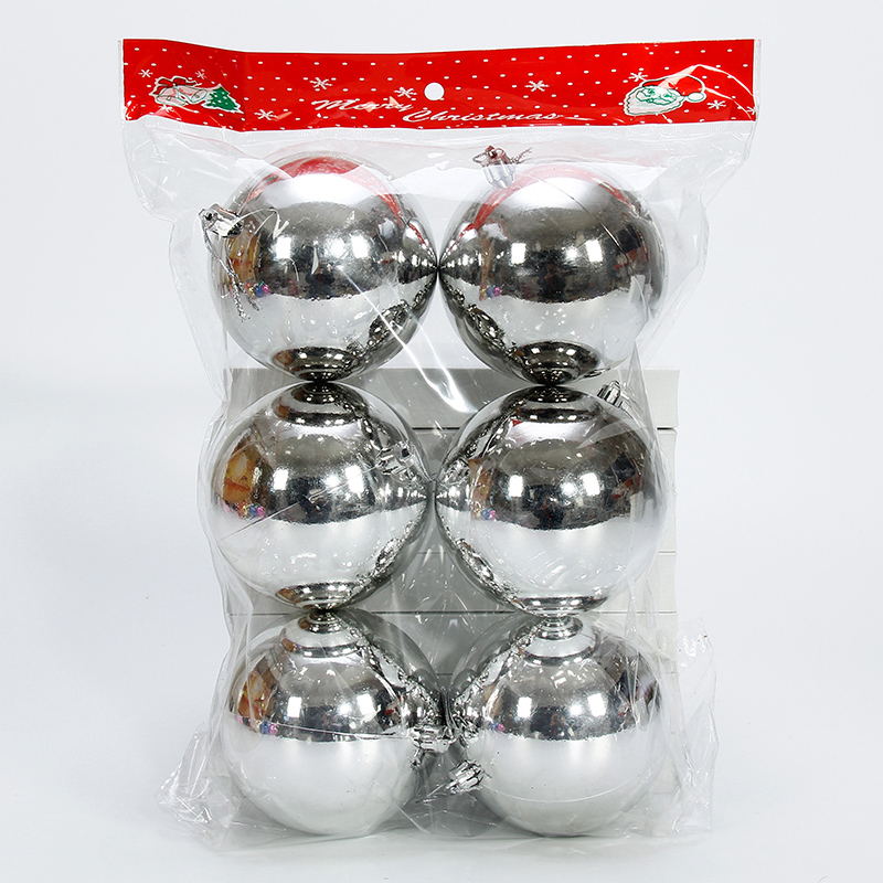 龙虎圣诞球10cm 圣诞树装饰吊球彩球商场酒店开业圣诞彩球装饰球