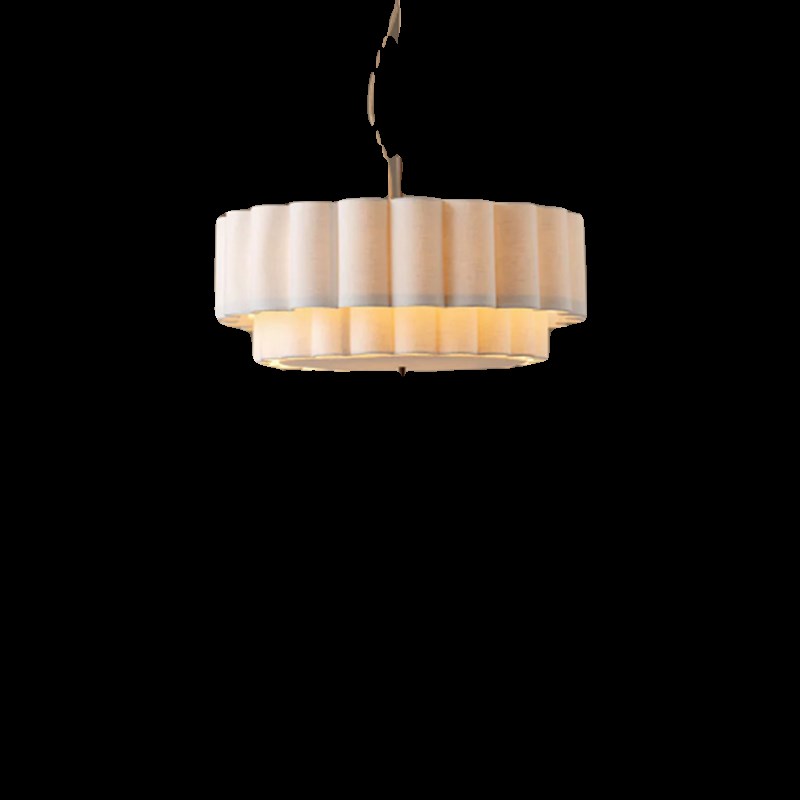 设计师日式创意侘寂客厅吊灯法式中古餐厅卧室民宿茶室禅意布艺灯