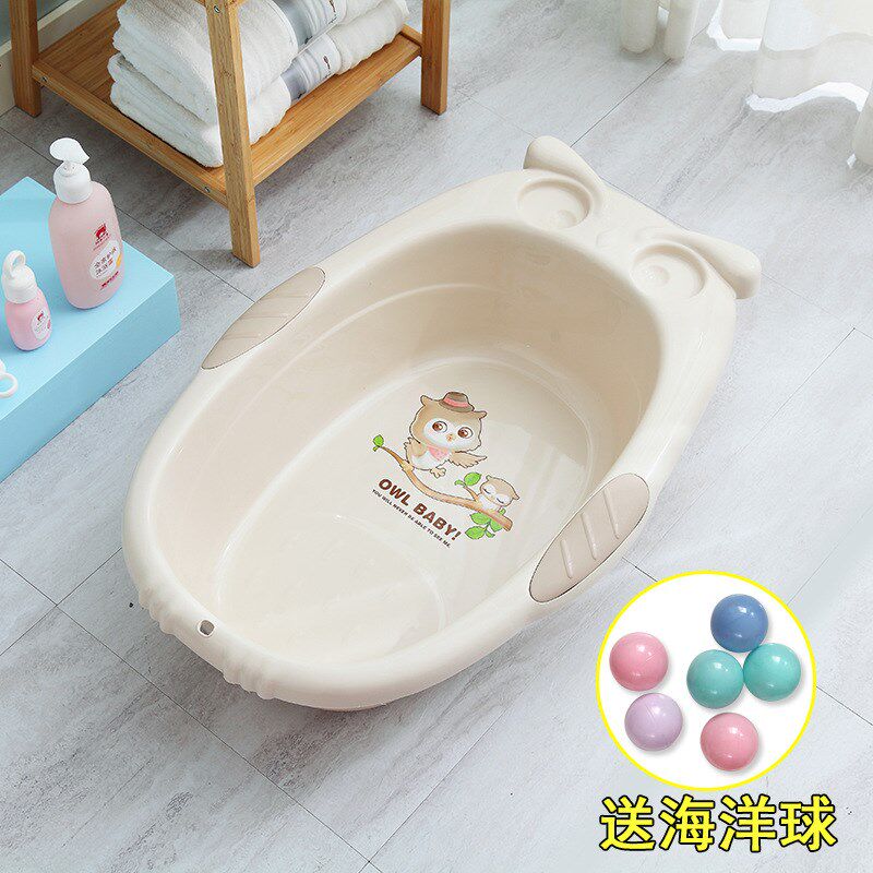 婴儿洗澡盆宝宝卡通浴盆新生幼儿童可坐躺家用大号沐浴盆小孩用品