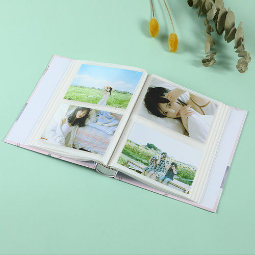 相册本照片集插页式相册大容量家庭版相片档案收纳册6/5/4/3寸三