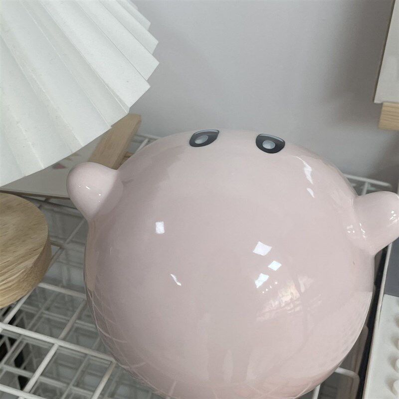 星之卡比创意陶瓷烟灰缸可爱卡通家用客厅办公室女生防飞灰小摆件