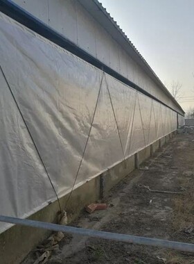定制车边每米养殖场防寒保温防雨透光布透明PE升降遮风布2*100