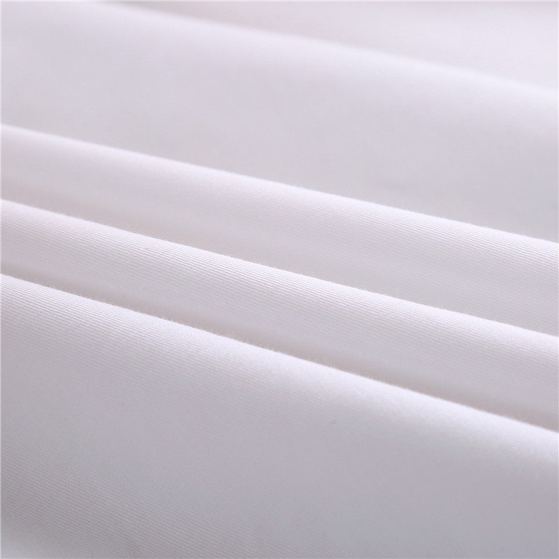 家用白色纯棉被套一米五单人床三件套单件被罩床单酒店床上四件套