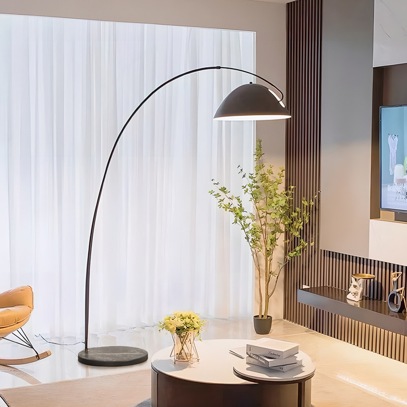 落地灯钓鱼灯客厅沙发灯北欧轻奢氛围灯设计感立式卧室落地台灯