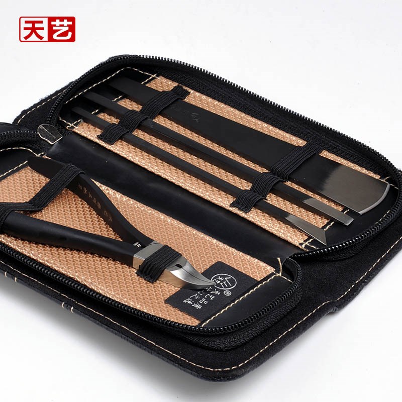 天艺锻打钢专业修脚刀套装家用家庭装美甲修嵌甲钳扬州三把刀包邮