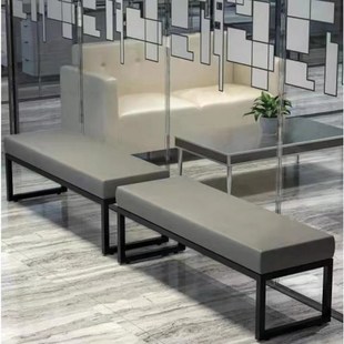 店休息沙发凳更衣凳子 凳北欧服装 简约鞋 店铁艺长条凳轻奢软包换鞋