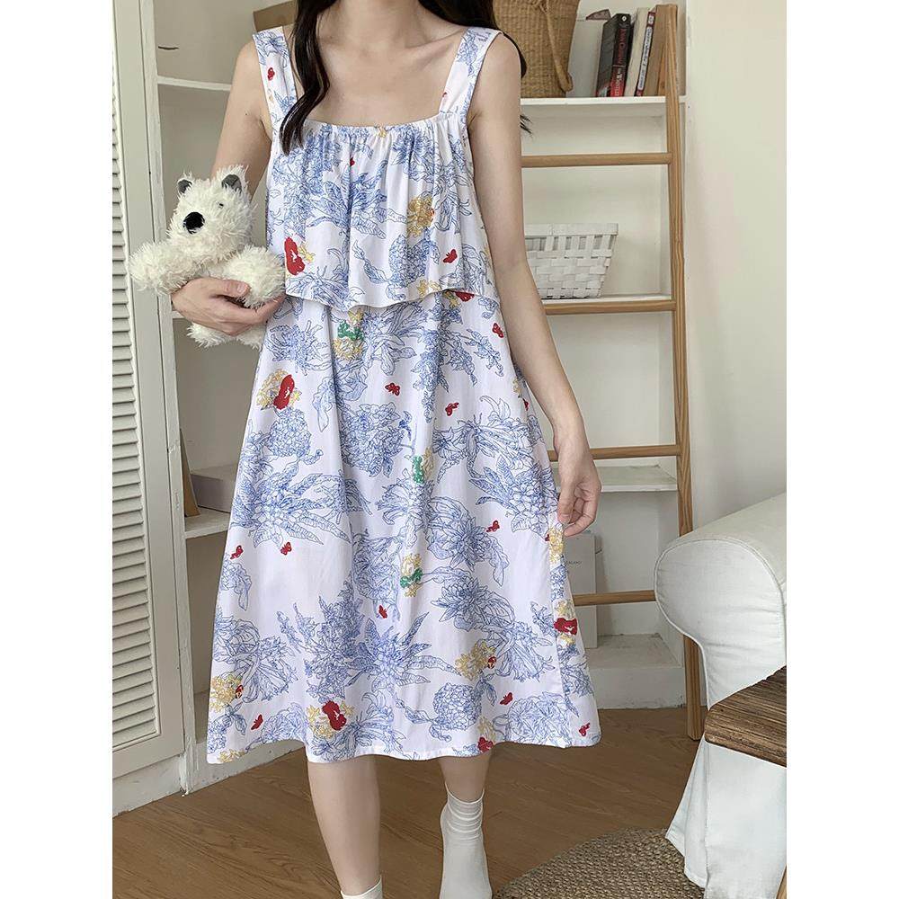 夏季吊带棉绸睡裙女防凸点免穿文胸学生甜美绵绸睡裙显瘦连衣裙,女士内衣/男士内衣/家居服,睡裙,淘宝优惠券,粉丝福利购,淘宝优惠卷