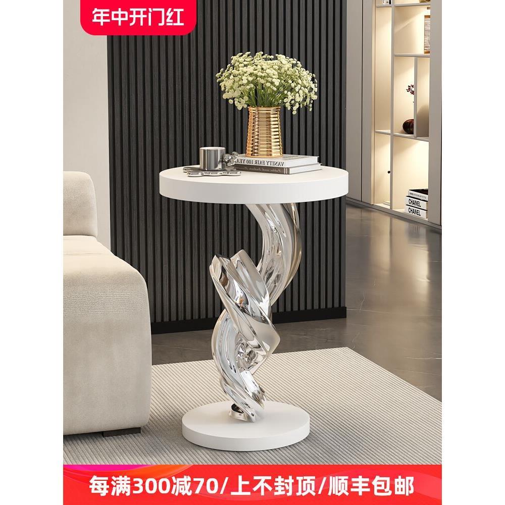 .轻奢高档艺术大型客厅落地摆件装饰电视柜旁沙发边几茶几乔迁礼