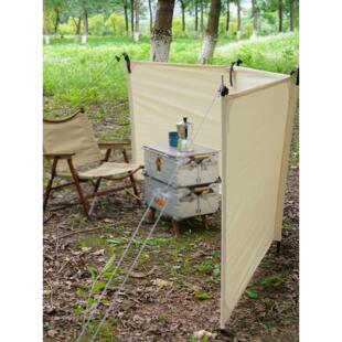 户外精美野营风格阵列屏火桌挡风玻璃墙阵列幕炉帐篷防风罩野营风