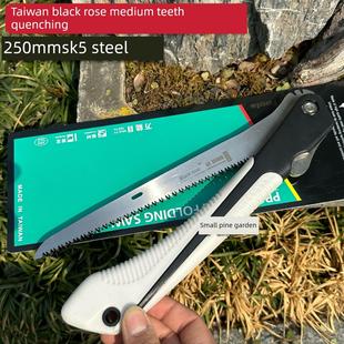 黑玫瑰钢手锯折叠凤凰尾锯细齿墙板锯鸡尾锯锰钢燕尾锯测井快锯