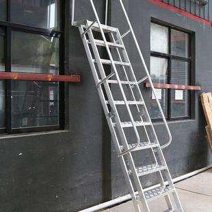 铝合金焊接梯加厚直梯定制折叠登高上阁楼房顶梯子工地下基坑爬梯