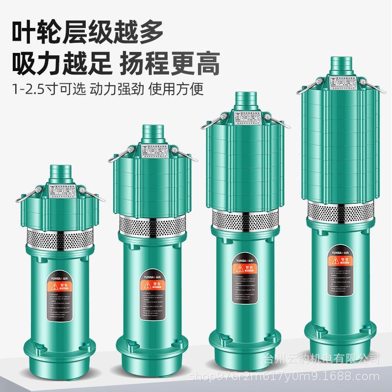 家NYM用水泵多级潜水泵220V2高扬程1米农田灌溉深5井取水高抽楼水