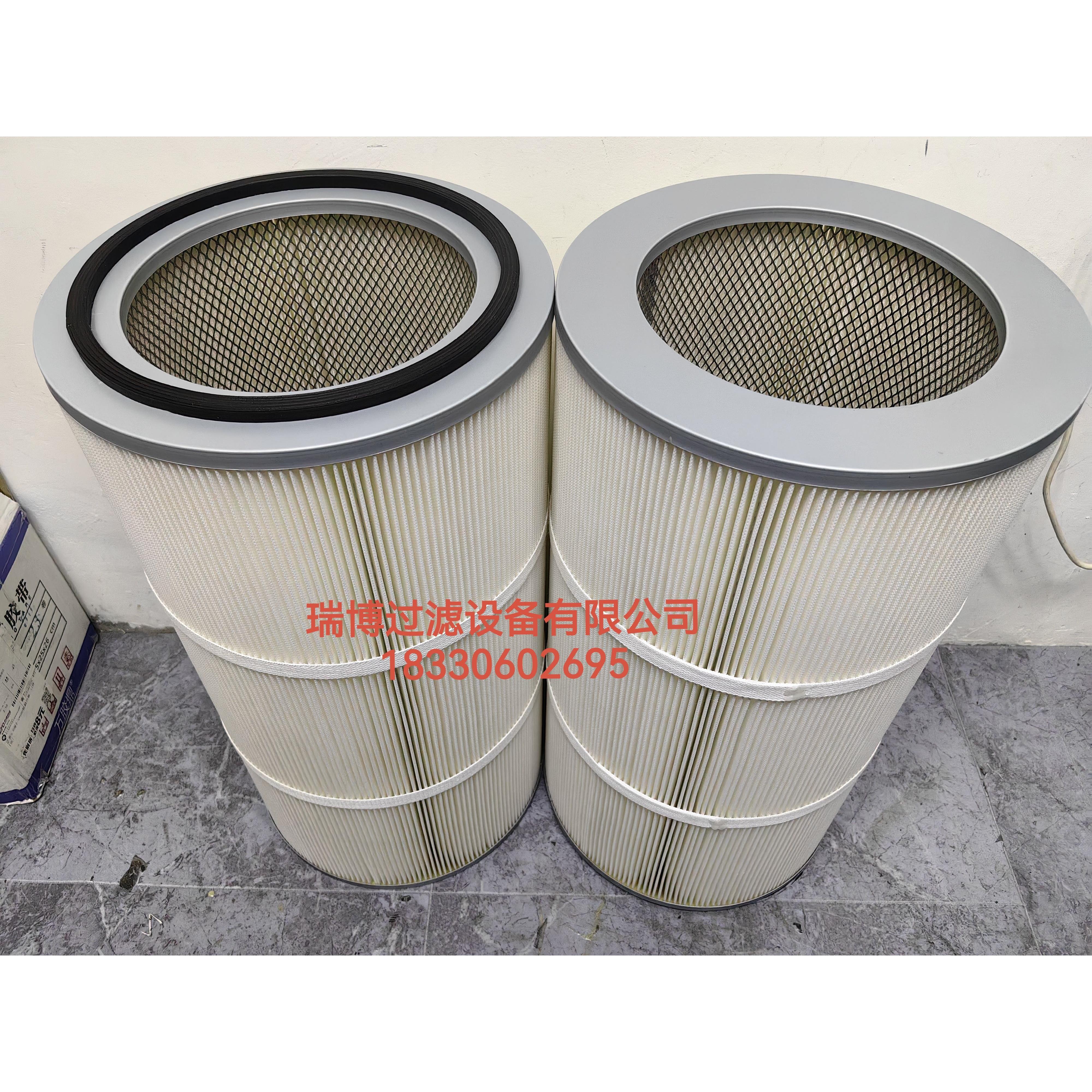 工业除尘滤芯喷砂抛丸机聚脂钎维覆 覆膜粉尘过滤