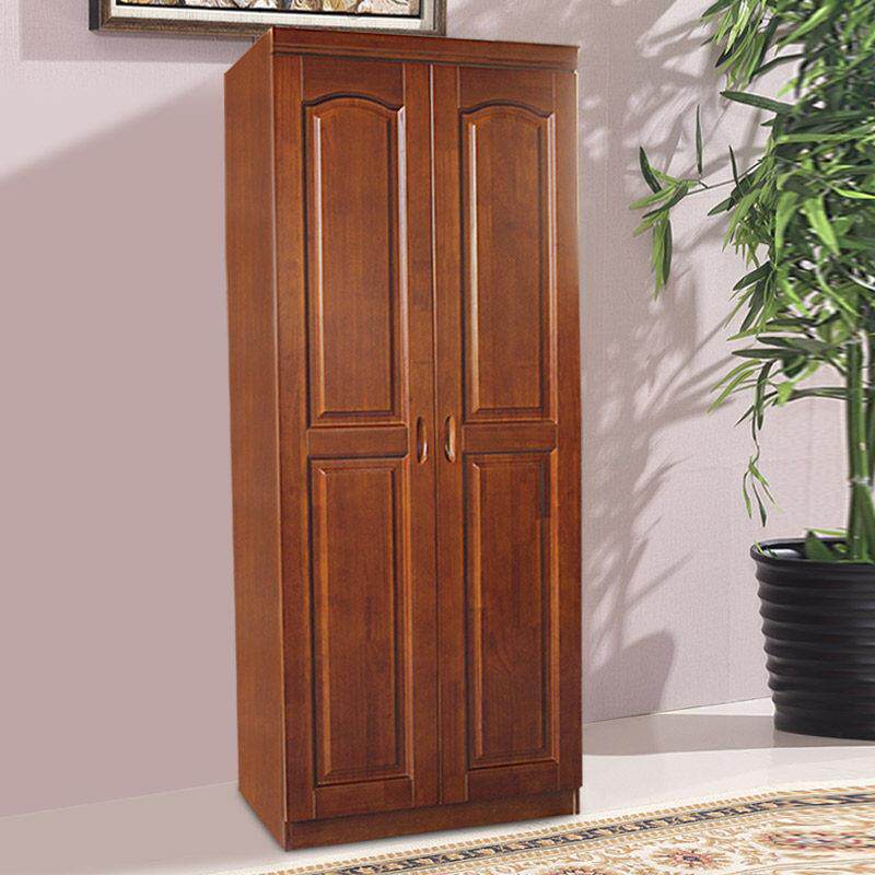 实木衣柜两门橡木两门三门儿童两门橱柜租赁简单经济包安装和定制