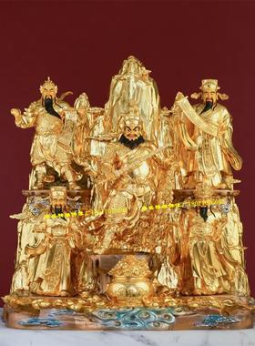 五路财神神像 武财神姚少司陈九公曹宝萧升 树脂玻璃钢木雕铸铜像