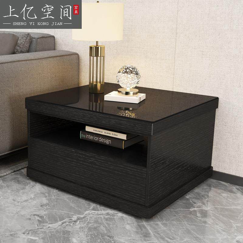 现代简约客厅沙发边柜边几北欧轻奢极简实木原木方形茶几角几意式,住宅家具,角几/边几,淘宝优惠券,粉丝福利购,淘宝优惠卷