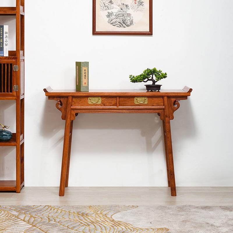 红木供桌翘头案刺猬紫檀佛台实木供奉桌香案新中式花梨木条案简约