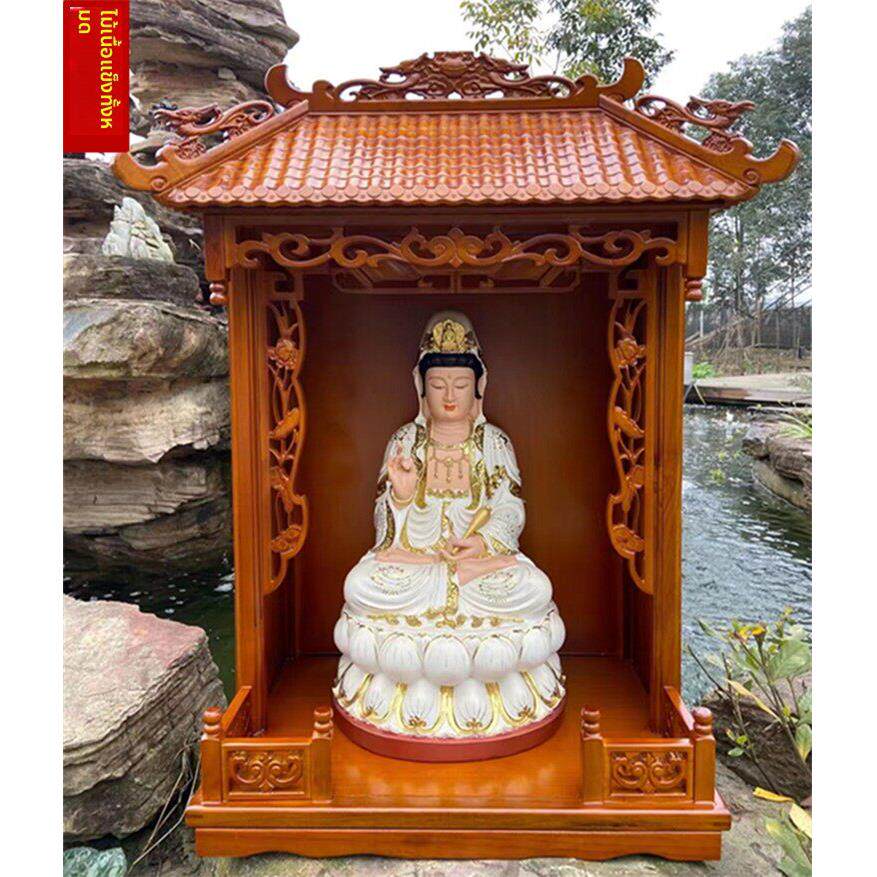 实木佛龛神台观音财神供佛台供桌吊柜壁挂式神龛佛柜祖宗神位房子