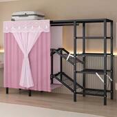 衣柜免安装 全封闭折叠简易布衣柜家用卧室加粗出租房结实耐用衣橱